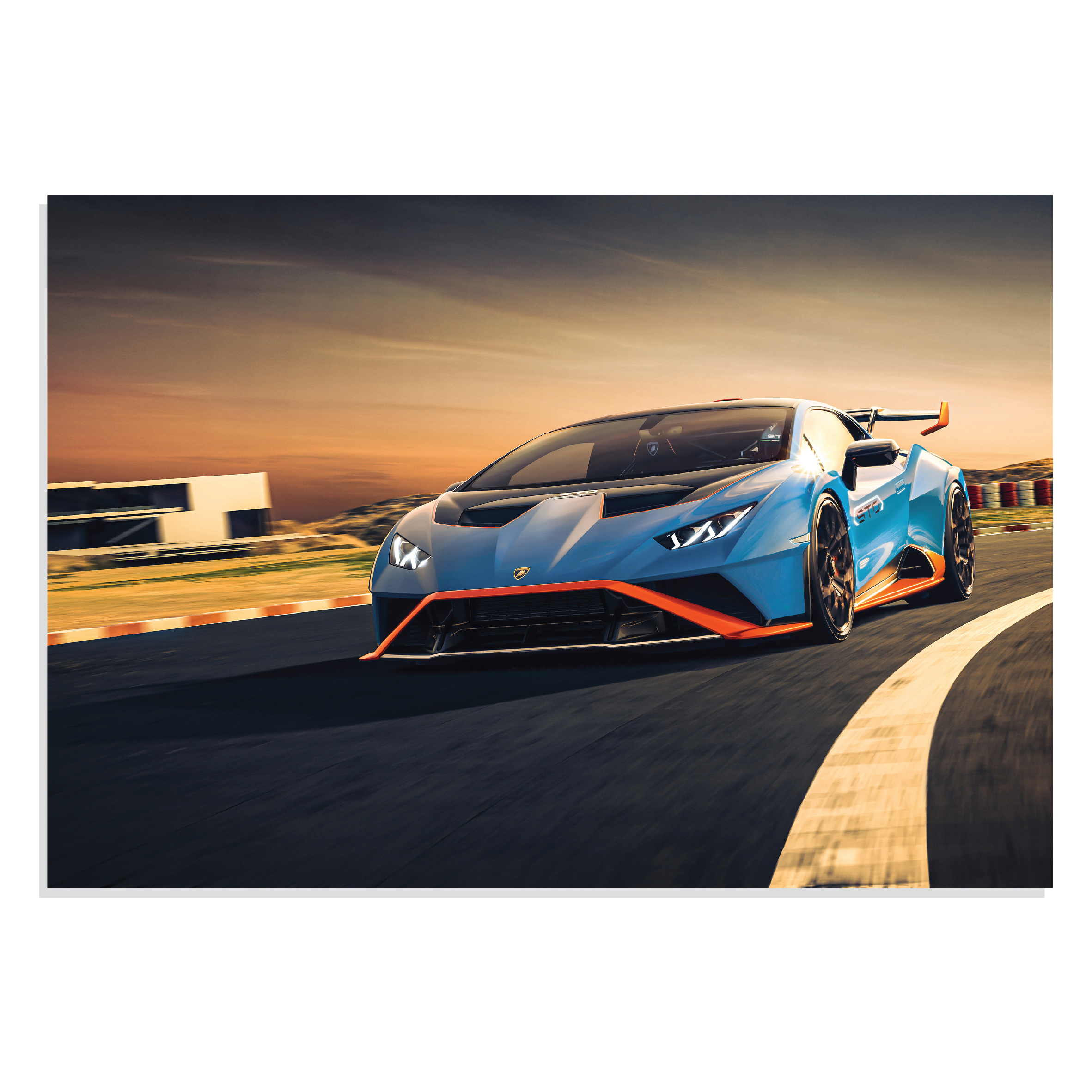 تابلو شاسی طرح ماشین لامبورگینی هوراکان -  Lamborghini Huracan STO 2018 مدل NV0667