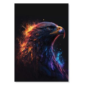 تابلو شاسی طرح گرافیکی عقاب Eagle مدل M0398