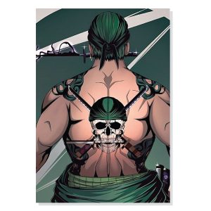 تابلو شاسی طرح انیمه وان پیس رورونوا زورو One Piece Anime Roronoa Zoro مدل M0698