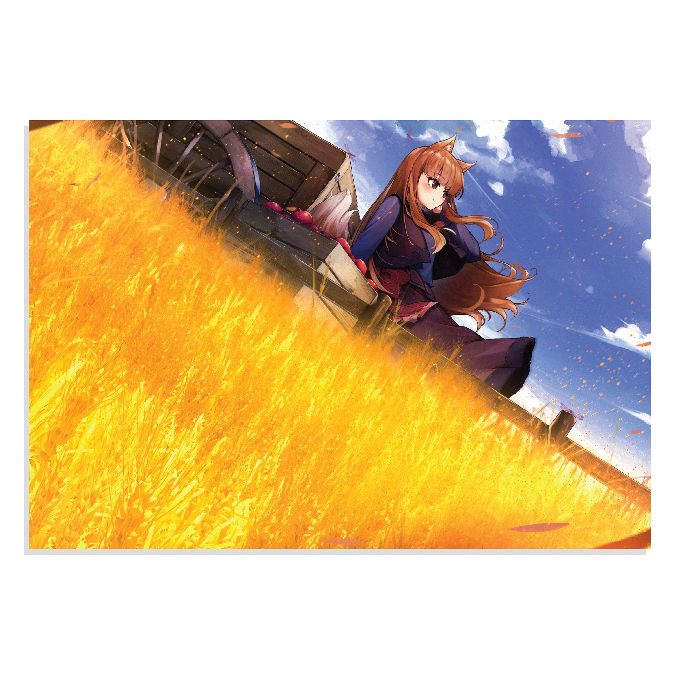 تابلو شاسی طرح انیمه ادویه و گرگ Spice and Wolf Anime مدل NV0521