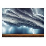 تابلو شاسی طرح طوفان و آذرخش Storm Photography مدل NV0756