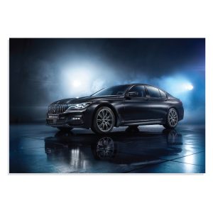 تابلو شاسی طرح ماشین بی ام دبلیو 750 آی - BMW 750i Black Ice Edition 2017 مدل  NV0637