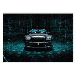 تابلو شاسی طرح ماشین رولز رویز - Rolls Royce Wraith Kryptos مدل NV0747