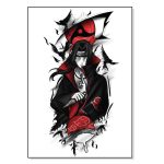 تابلو شاسی طرح انیمه ناروتو اوچیها ایتاچی شارینگان Naruto Anime Uchiha Itachi Sharingan مدل M0688