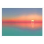 تابلو شاسی طرح گرادینت غروب آفتاب Gradient Calm Sunset مدل NV0804