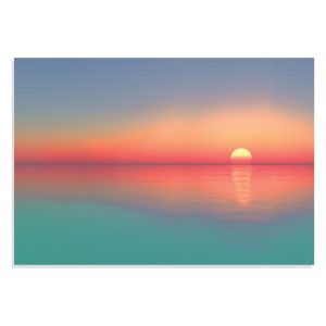 تابلو شاسی طرح گرادینت غروب آفتاب Gradient Calm Sunset مدل NV0804