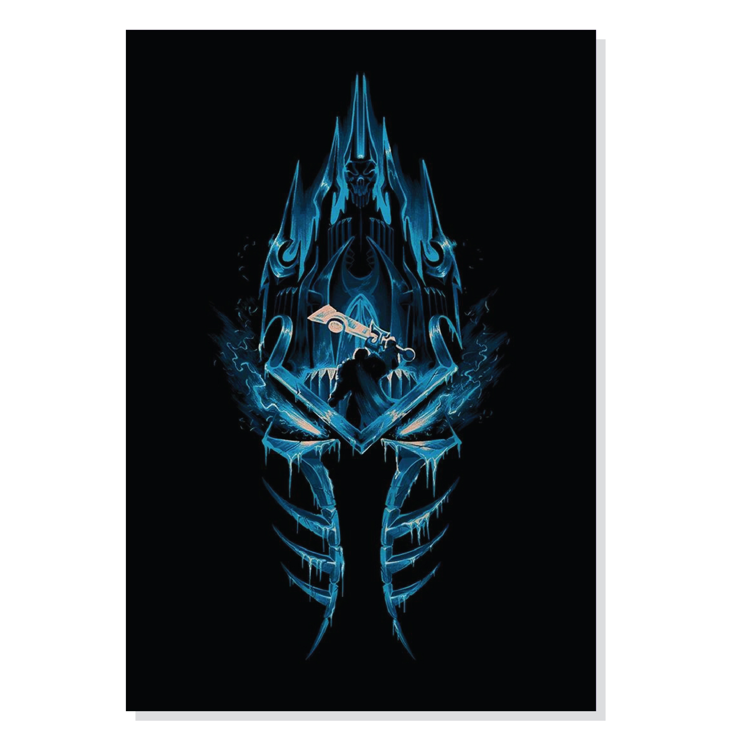 تابلو شاسی طرح گیم وارکرفت پادشاه لیچ Warcraft Lich King مدل M0572