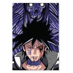 تابلو شاسی طرح انیمه ناروتو اوچیها ساسکه Naruto Uchiha Sasuke مدل M0598