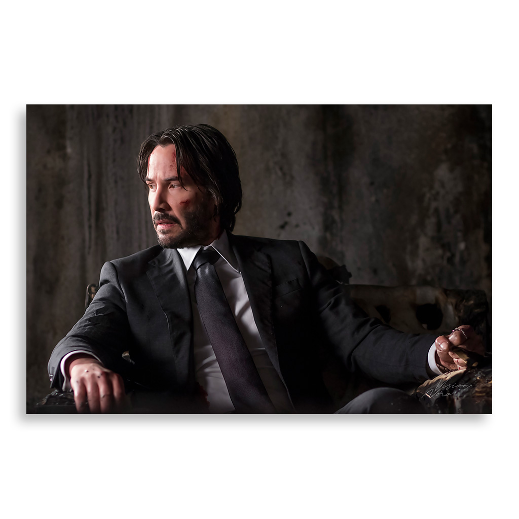 تابلو شاسی طرح فیلم John Wick Keanu Reeves مدل NV0367