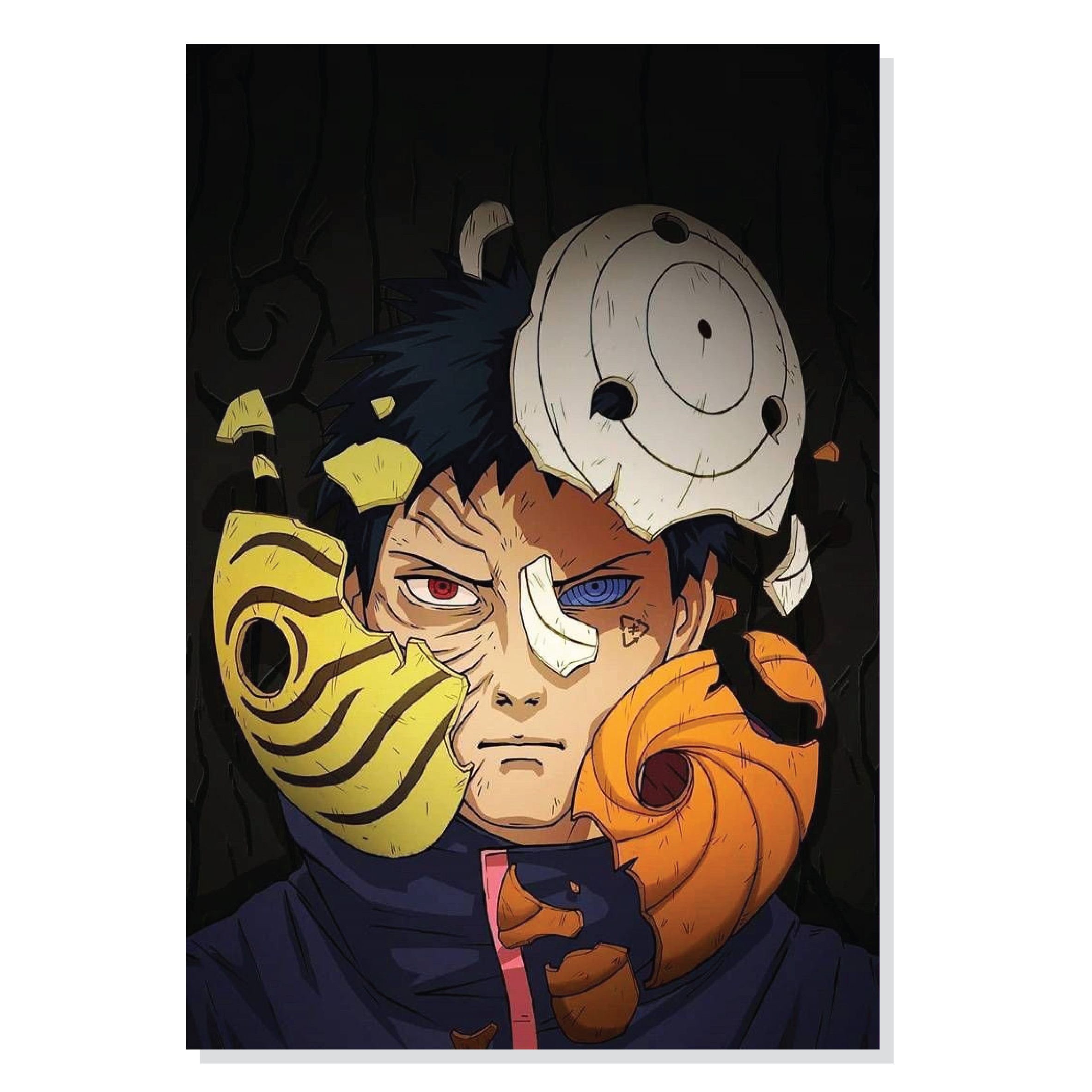 تابلو شاسی طرح انیمه ناروتو اوچیها اوبیتو Naruto Uchiha Obito مدل M0583