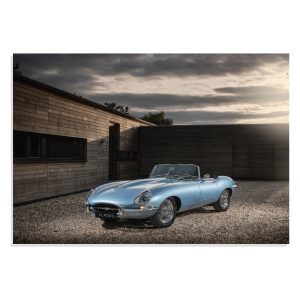 تابلو شاسی طرح ماشین جگوار زرو - Jaguar E Type  Zero 2017  مدل NV0661