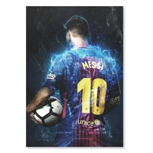 تابلو شاسی طرح فوتبالی لیونل مسی Football Lionel Messi مدل M0496