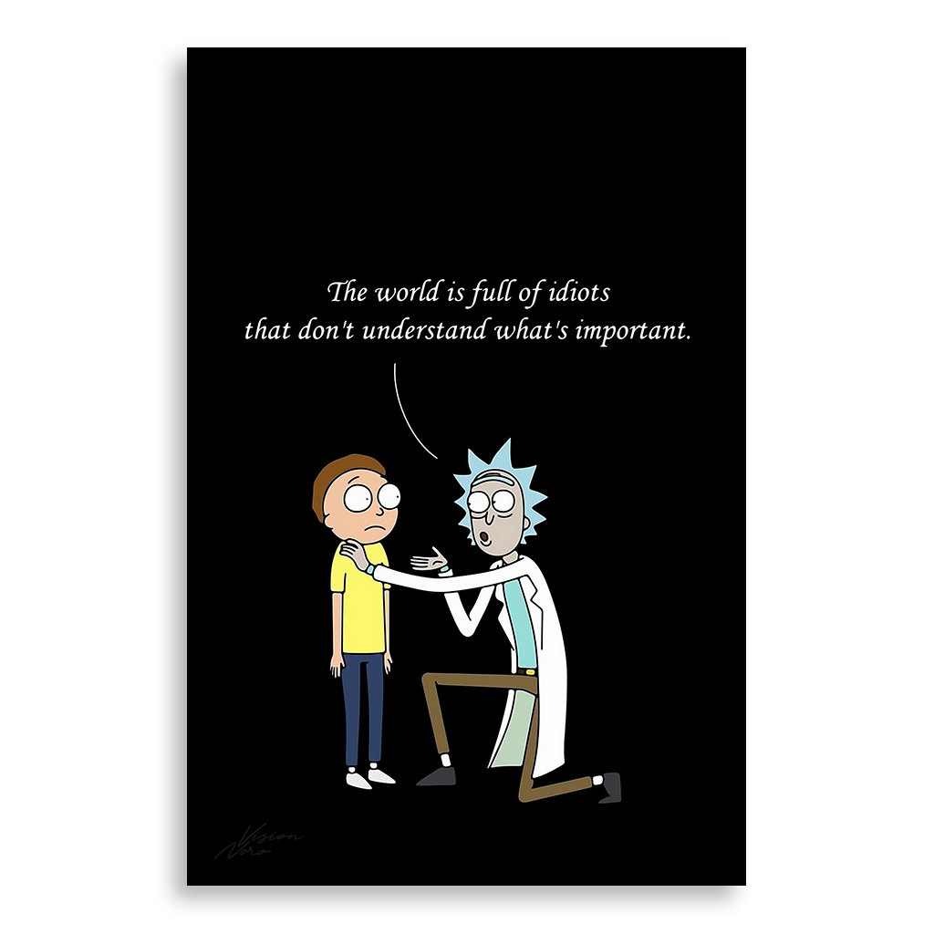 تابلو شاسی طرح Rick and Morty مدل NV0015