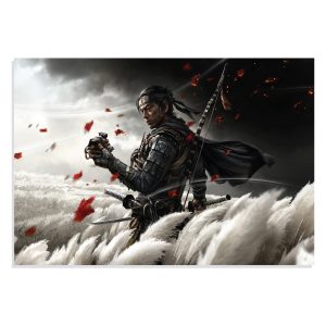 تابلو شاسی طرح Gaming - بازی روح سوشیما Ghost of Tsushima مدل NV0998