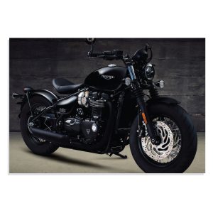 تابلو شاسی طرح موتورسیکلت ترایومف - Triumph Bonneville Bobber Black 2017 مدل NV0731