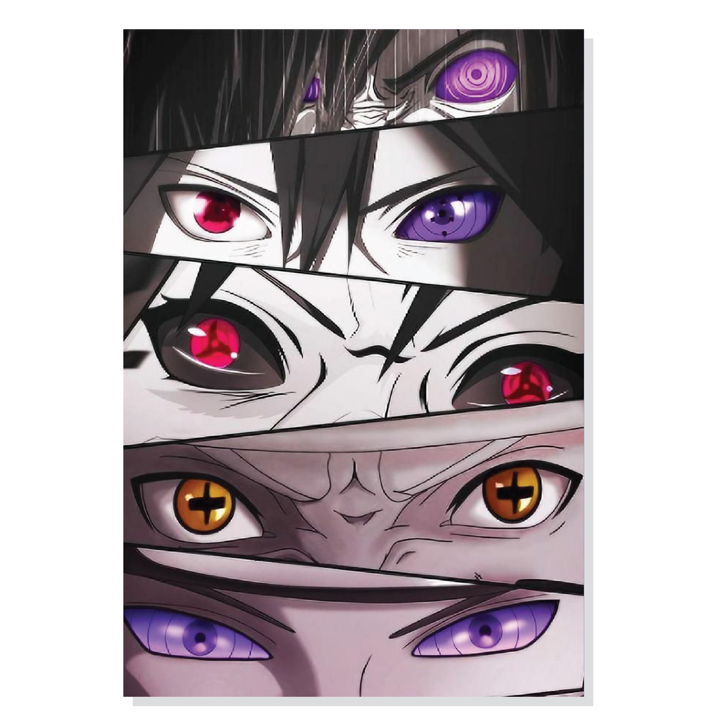 تابلو شاسی طرح انیمه ناروتو Naruto Eyes مدل M0395