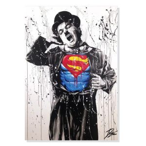 تابلو شاسی طرح چارلی چاپلین Superman Charlie Chaplin مدل M0354