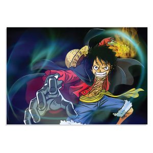 تابلو شاسی طرح انیمه وان پیس مانکی دی لوفی One Piece Anime Monkey D Luffy مدل NV0498