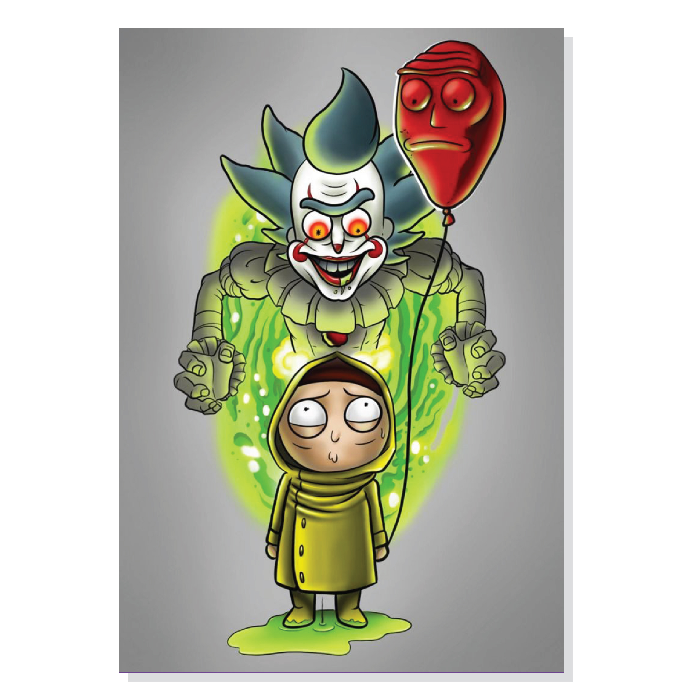 تابلو شاسی طرح انیمیشن ریک و مورتی Rick and Morty IT مدل M0378