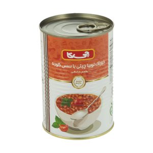 کنسرو لوبیا چیتی با سس گوجه فرنگی چیکا - 420 گرم