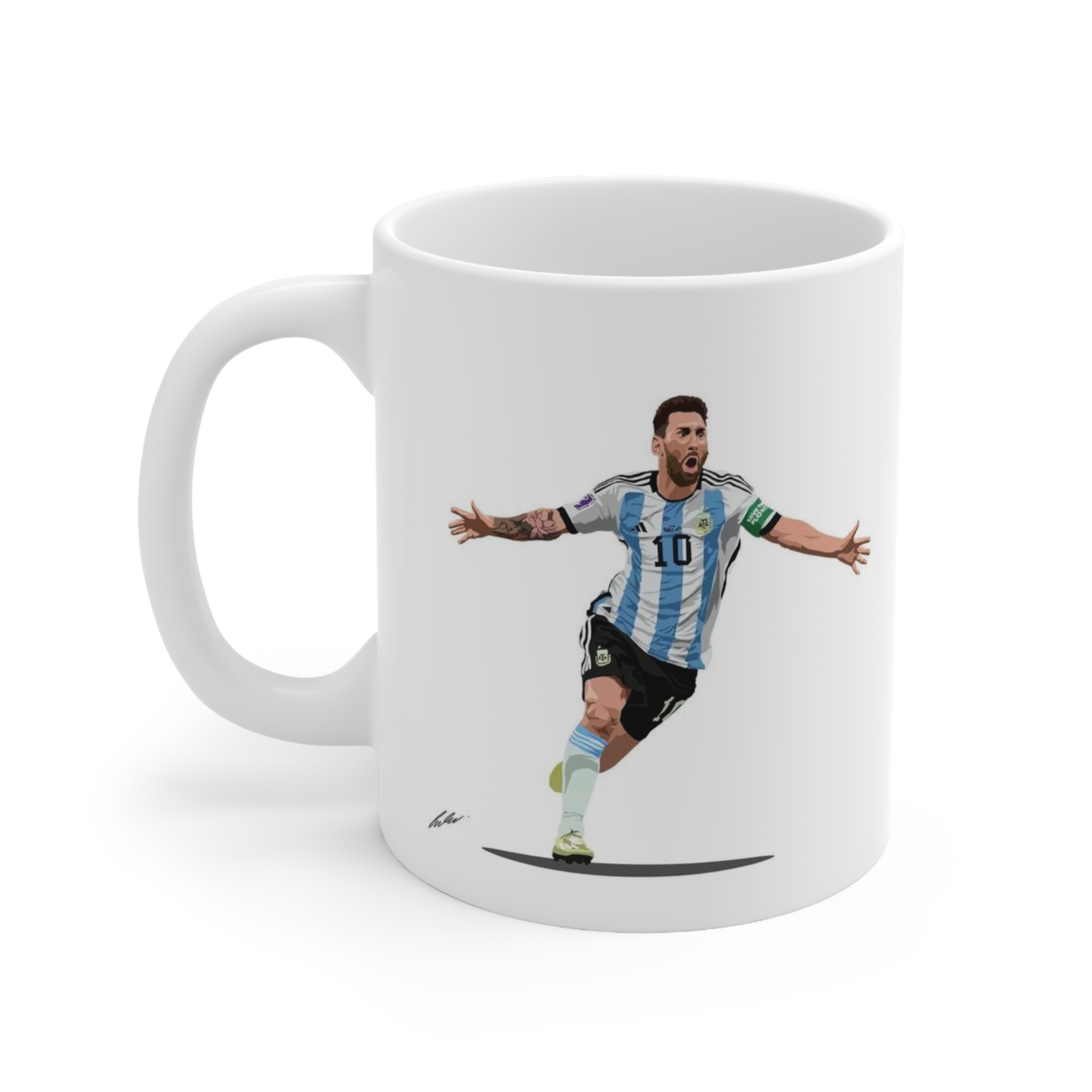 ماگ طرح فوتبالی مسی Messi مدل NM1571