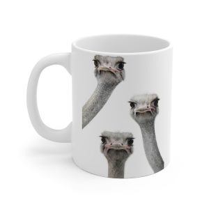 ماگ طرح حیوانات بانمک - شترمرغ Cute Animals - Ostrich مدل NM1257