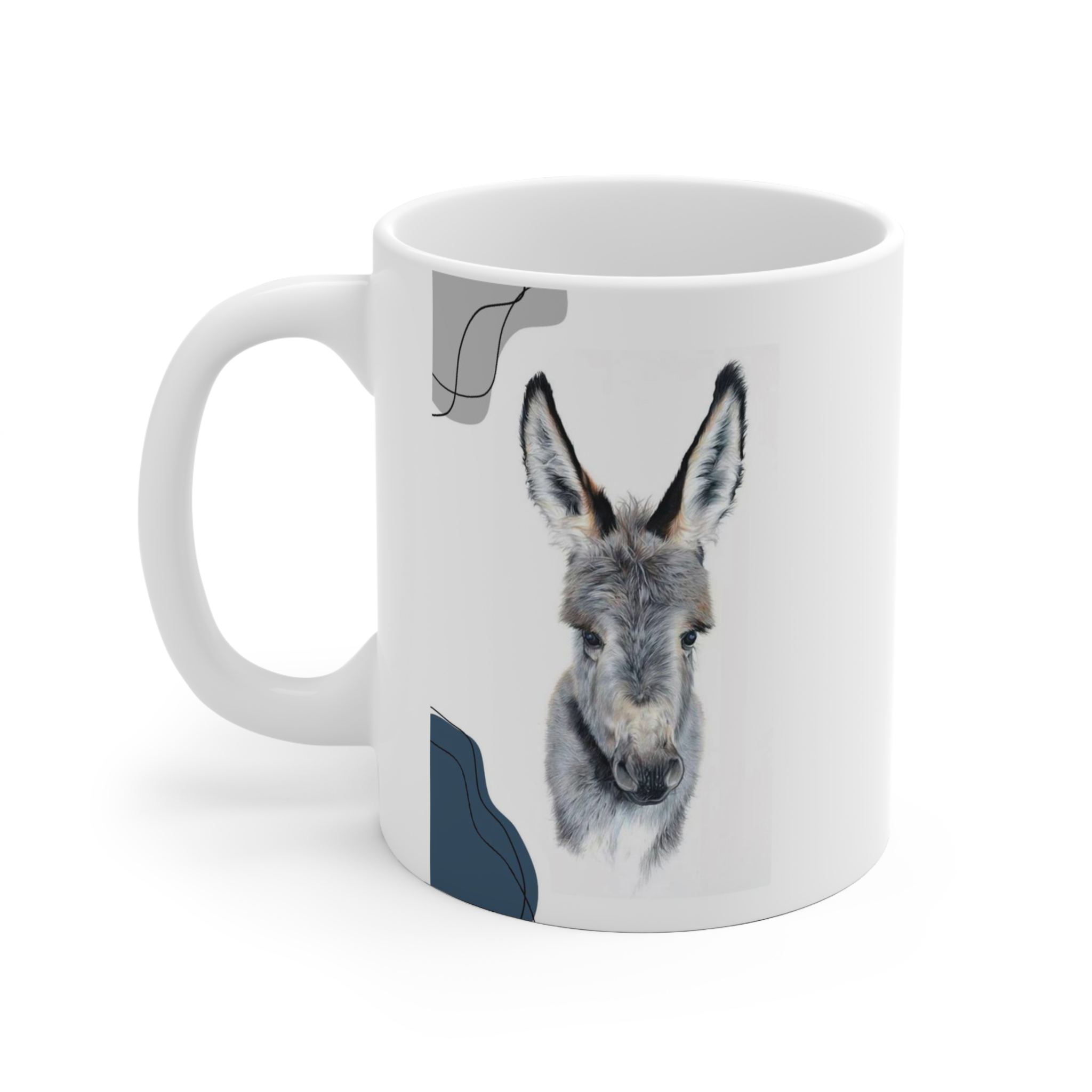 ماگ طرح حیوانات بانمک - خر Cute Animals - Donkey مدل NM1259